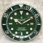 Rolex Submariner Green Bezel Stainless Steel Wall Clock Replica